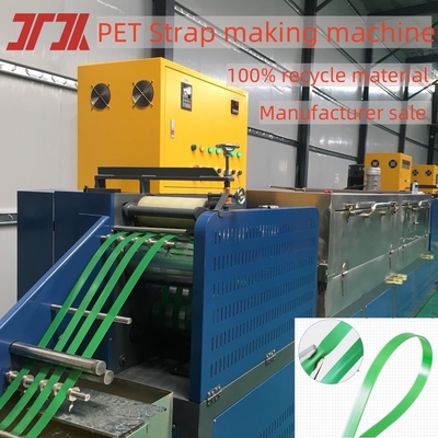 Máquina de fabricación de cinturones de PET de tornillo único con molde de doble salida y sistema de control automático PLC