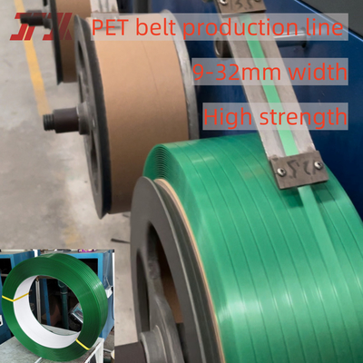 9-32mm Máquina de fabricación de tiras de PET personalizada Utilice material reciclado con enrollador semiautomático