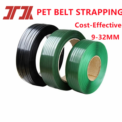 9-32mm de color verde en relieve de PET personalizado correa 4 salida máquina de fabricación con motor GUOMAO y control automático PLC