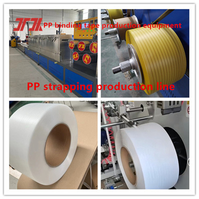 Máquina ajustable para fabricar tiras de PP con extrusora de tornillo único o doble para materiales reciclados y polipropileno