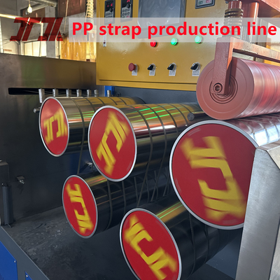 Máquina de fabricación de correas de PP de 280 kg/h con enrollador automático y 4 filtros de circulación