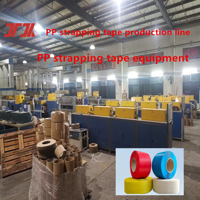 100-150Kg/H máquina de extrusión de banda de cinta de PP con ancho de 5-19 mm y cambio de tornillo sin parar