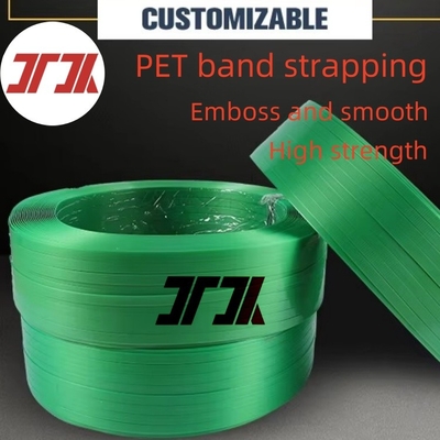 200-950 kg Resistencia a la tensión Cinturón de cinta de PET Uso para palets ladrillos Embalaje con buena calidad