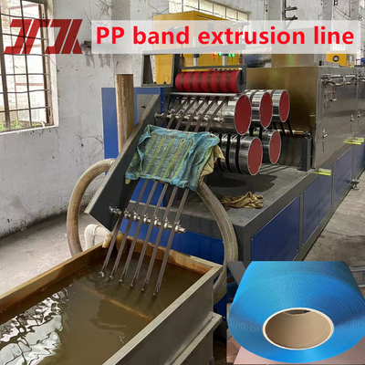 La fabricación de correa de PP para la máquina de embalaje automático utiliza la línea de producción de correa de PP con buena flexibilidad y longitud