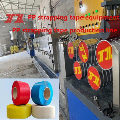 100-120Kg/H Línea de producción de banda de correa de PP con doble relieve para hacer 5-19mm de ancho
