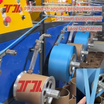 800 kg/h Pp banda de cinta 12 correas máquina de producción con extrusión de alto rendimiento y cabeza de matriz precisa