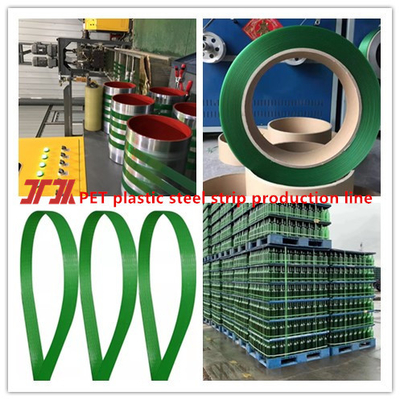 Extrusora de plástico línea de producción de cinta de acero de plástico PET cinta de fabricación de PET máquina está equipada con partes de deshumidificador de alta calidad