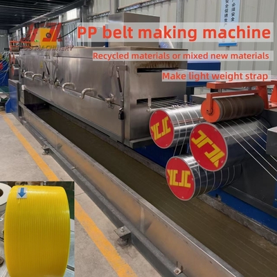 Sistema de control PLC PP de plástico de embalaje de correa de cinta de la máquina de fabricación con el molde de ajuste 5-19 mm de ancho