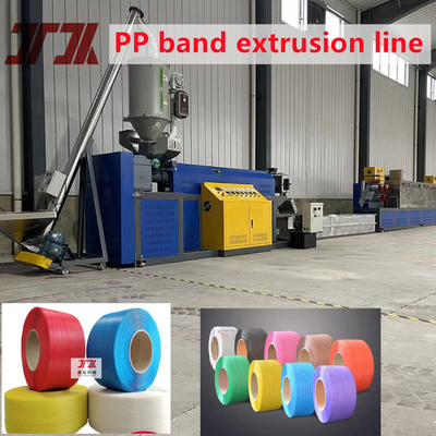 200 kg/h de doble tornillo de PP para el embalaje de cinturón de manufactura de extrusión de la cinta de fabricación de la máquina con cambio de pantalla doble