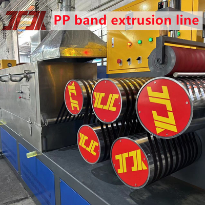 200 kg/h de doble tornillo de PP para el embalaje de cinturón de manufactura de extrusión de la cinta de fabricación de la máquina con cambio de pantalla doble