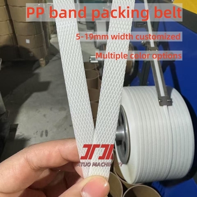 Maquinaria de plástico Línea de producción de cinta de cinta de plástico PP Equipo de cinta de plástico PP con material reciclado 100% de polipropileno PP