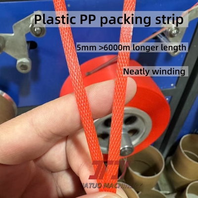 Maquinaria de plástico Línea de producción de cinta de cinta de plástico PP Equipo de cinta de plástico PP con material reciclado 100% de polipropileno PP