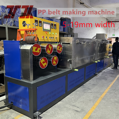 350 kg/h Capacidad Pp Máquina de fabricación de correa con cabeza de matriz precisa y sistema de control PLC