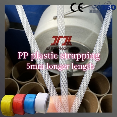 Fleje de plástico PP industrial personalizado para embalaje de polipropileno manual y automático con ancho de 5-19 mm y longitud mayor