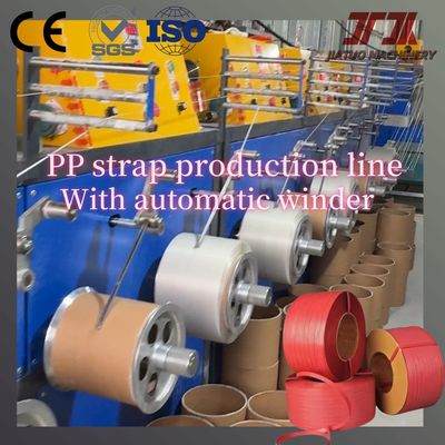 Máquina para fabricar flejes de embalaje de PP con motor GUGAO, con relieve claro y sistema de memoria PLC