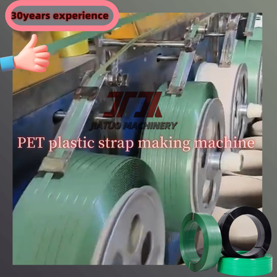 Maquinaria de plástico Máquina de cinta de PET de tornillo único Línea de producción de cinta de acero de PET de plástico Equipo de cinta de PET con cambiador de pantalla automático