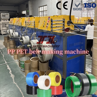 9-32 mm de ancho de plástico de mascotas de embalaje de correa de fabricación de la máquina con control PLC y fuerte resistencia 300-950 kg