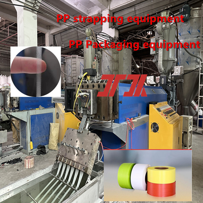 Máquina para Fabricación de Flejes de PP para Flejes de 5-19mm con Materia Prima 100% Reciclada o Nueva