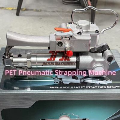 Máquina de flejado neumática automática portátil para cajas de cartón, madera y palets