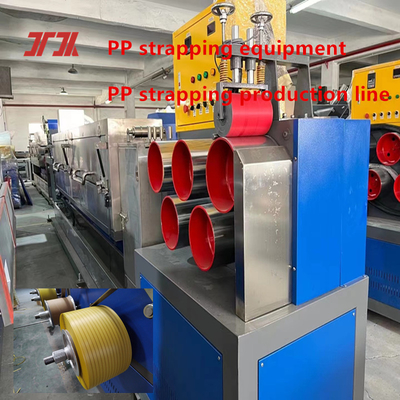 Línea de producción de fleje de PP 5-19mm Máquina flejadora de PP Máquina de bobinado servo automático