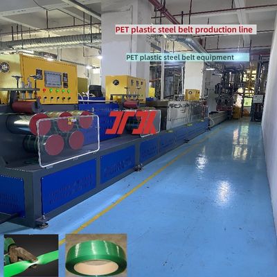 Máquina para fabricar flejes de PET de 9-25 mm, línea de producción de cintas de embalaje de PET con escamas de botella 100% PET