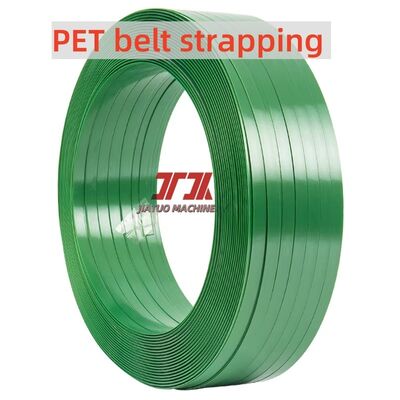 9-32 mm PET duradero poliéster verde cinta de embalaje cinta de embalaje de plástico para mascotas