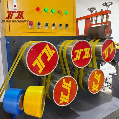 38CrMoALA Máquina para hacer bandas con doble tornillo de PP con enrollador automático