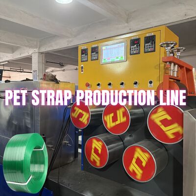 Equipo de producción de flejes de PET Máquina para fabricar flejes de PET de 9-25 mm para sistema de control PLC