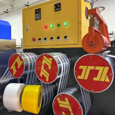 Máquina para fabricar cinta de fleje de PP de 100KW, fuente de alimentación personalizable y control PLC