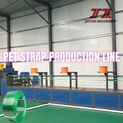 225-250 kg/h Banda de cinta de fijación de PET Fabricación de máquina de extrusión controlada por PLC