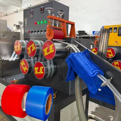 Máquina extrusora para la producción de cintas de embalaje de PP de 5-19 mm con bobinadora automática