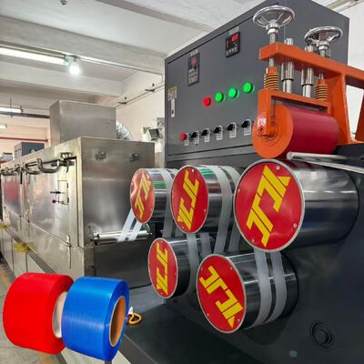 5-19mm PP de plástico de embalaje de la cinta de fabricación de la máquina con control de PLC y doblador automático