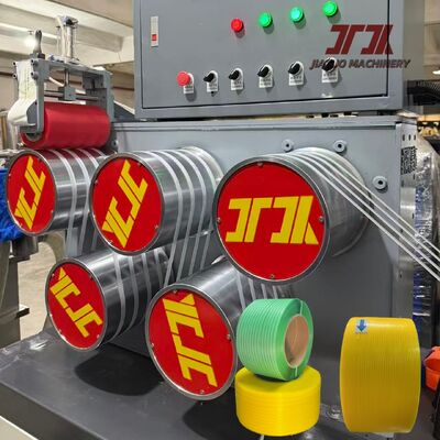 Máquina de fabricación de correas de PP de 110 mm Tensión ajustable de la correa para material de reciclaje de PP