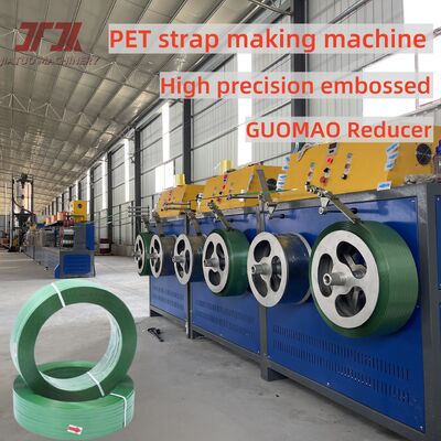 Máquina para fabricar correas de PET 9-25 mm Equipo de cinturón de acero de plástico PET para copos de botella 100% PET