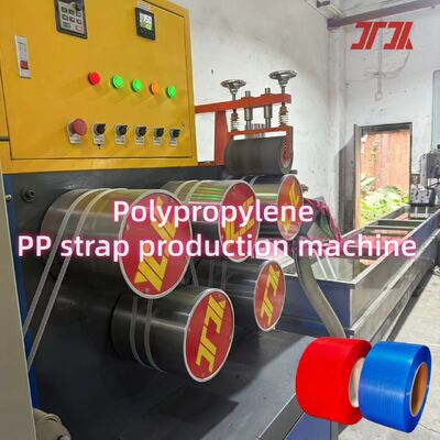Máquina industrial de alta capacidad para fabricar cintas de embalaje de PP de 230-260 kg/h con funcionamiento estable y tensión de correa ajustable