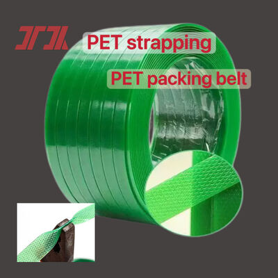 Flejado de PET de alta velocidad Flejado de PET verde de 16 mm para herramientas de flejado manual/eléctrico