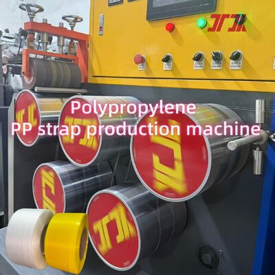 5-19mm PLC Control de la línea de producción de cinturón de correas PP 80KW Ahorro de energía