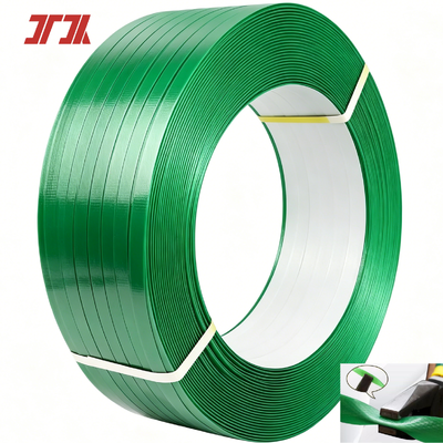 Fleje de PET personalizado de 9-32 mm de ancho con resistencia a la tensión de 200-1300 kgf y superficie en relieve