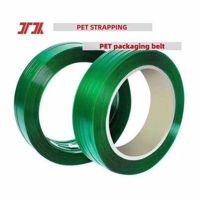 Flejadora automática de PET verde con correa de acero y plástico PET para flejadoras de alta velocidad