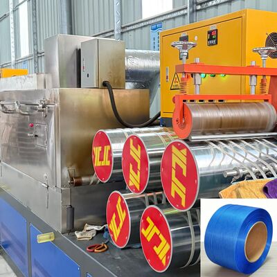 Línea de producción de flejes de polipropileno PP de 5-19 mm, extrusión estable, baja tasa de fallos