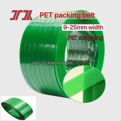 Banda de embalaje automática de PET de 15 mm para herramientas manuales de correas de PET de alta velocidad