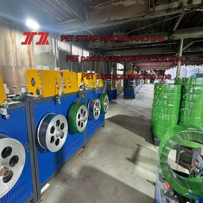 Máquina para fabricar flejes de PET de 9-25 mm, línea de producción de cintas de embalaje de PET con escamas de botella 100% PET