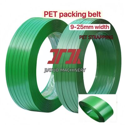 Cinturón de correas de PET de alta velocidad con correas de PET de 15 mm adecuadas para su uso con máquinas automáticas de embalaje