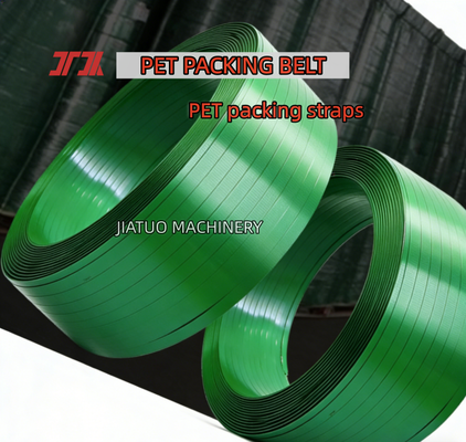 Cinturón de embalaje de PET verde de 16 mm para máquinas de embalaje neumáticas