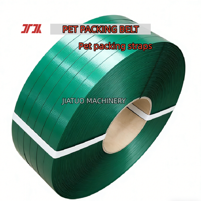 Cinta de PET de alta velocidad 19 mm verde para máquinas flejadoras neumáticas