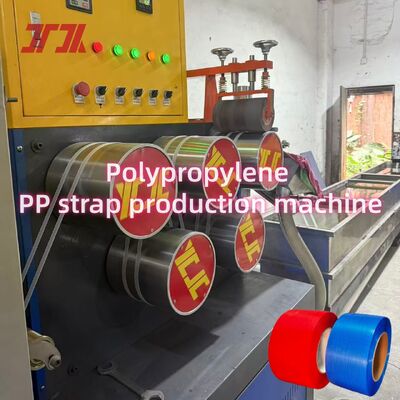 Máquina de fabricación de correas de 5-19 mm con tres dispositivos de tracción y sistema de control PLC