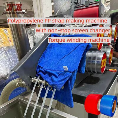 200-300 m/min Velocidad de funcionamiento Pp Línea de extrusión de cinturón para 100-600 kg/h Alta capacidad