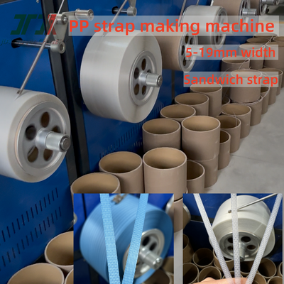 Máquina para fabricar correas de PP JT-90 220-250 kg/h Tornillo y cañón personalizados de bobinado automático