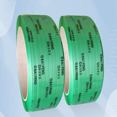 9-32 mm de ancho PP PET cinturón de embalaje de plástico de doble cara con buen grabado flexible y fuerte