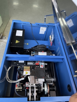 Máquina flejadora semiautomática de cajas de cartón de 15-45 kg con correa de PP